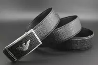 Ceinture emporio armani 2017 automne hiver crocodile pattern silver